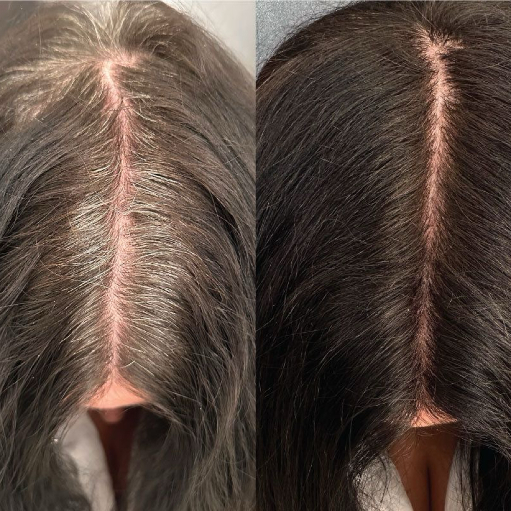 Root Retouch + Blowout at Hair by Adrianna G in Cohoes, NY