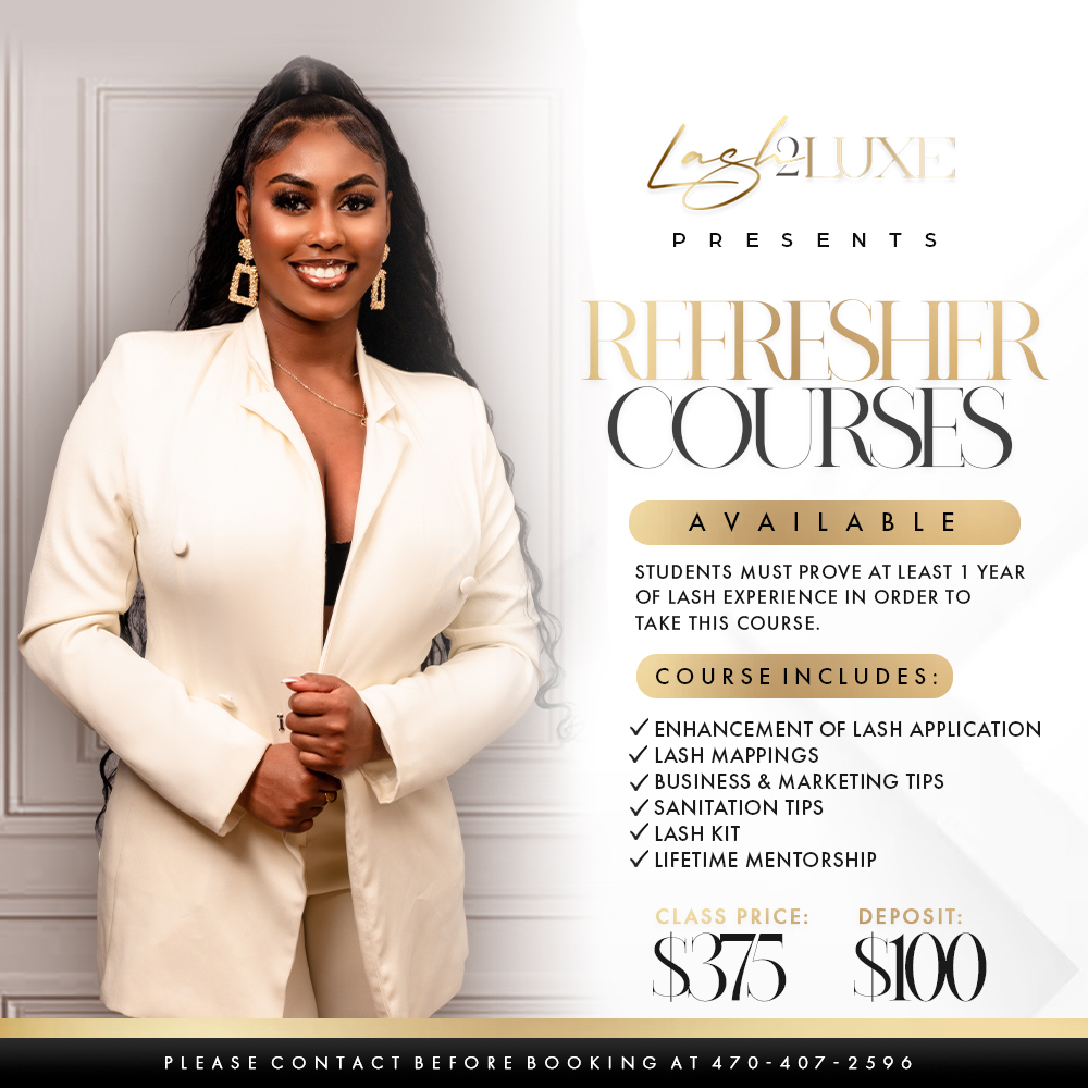 Refresher Lash Course (1on1) at Lash2Luxe in Cordova, TN