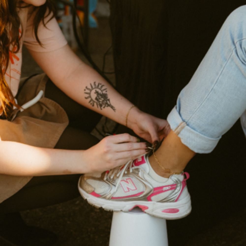 Silver Anklet at Lotus Moon Esthetics in Mesa, AZ