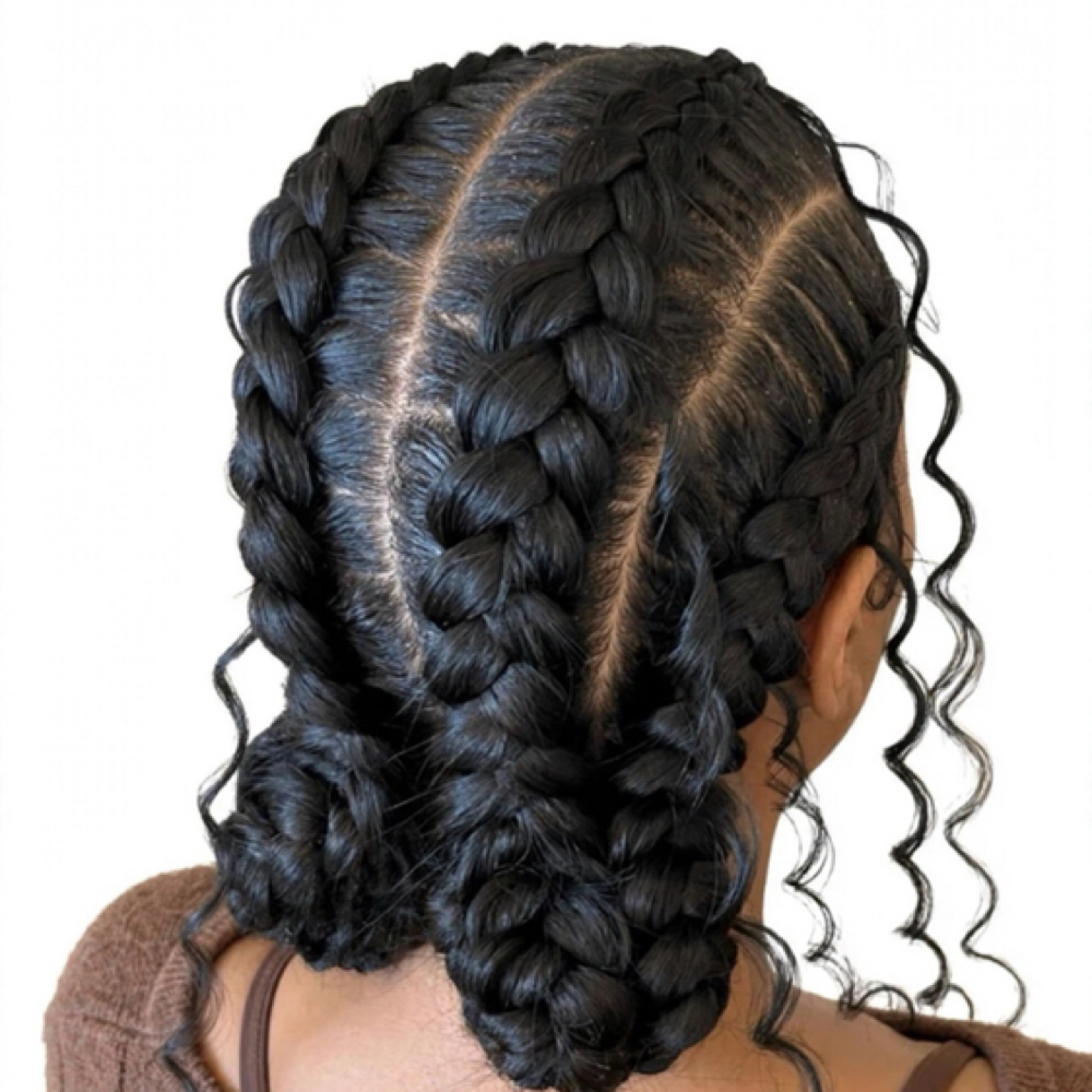 FEED IN CORNNROWS WITH BOHO (2-4) at BRAIDS_BY_ROX in Riverview, FL