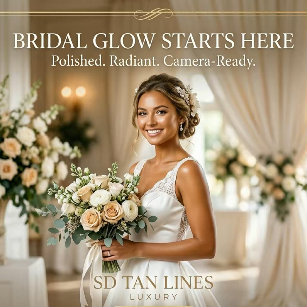 Bridal Mobile Tan at SD Tan Lines Studio in San Diego, CA