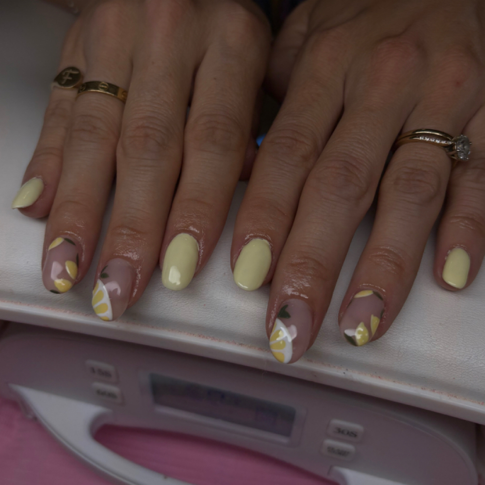 Builder Gel Mani, Minimal Design at Cute Claws Nails in Chesterton, IN