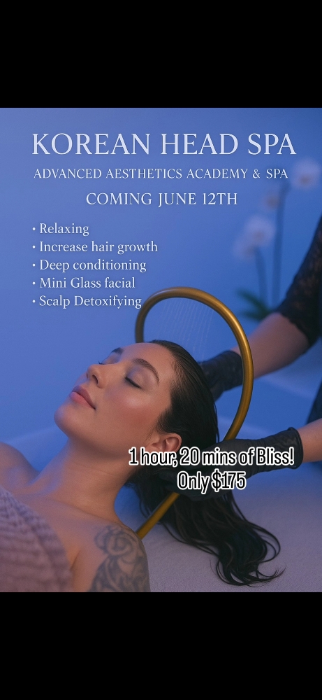 Korean HEADSPA. AVAILABLE JUNE 24th