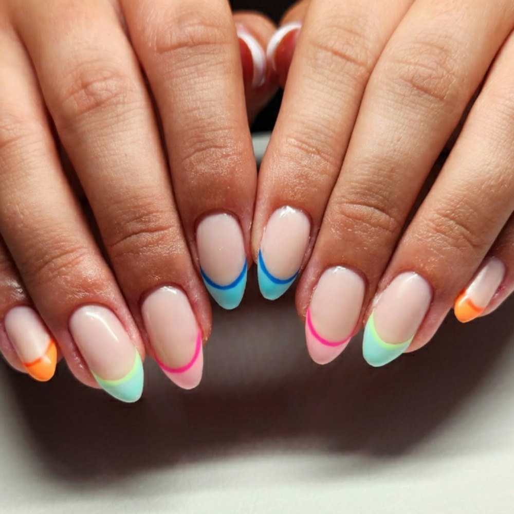Structured Gel Manicure French Tip at Euveda Facial  Spa in Charleston, SC