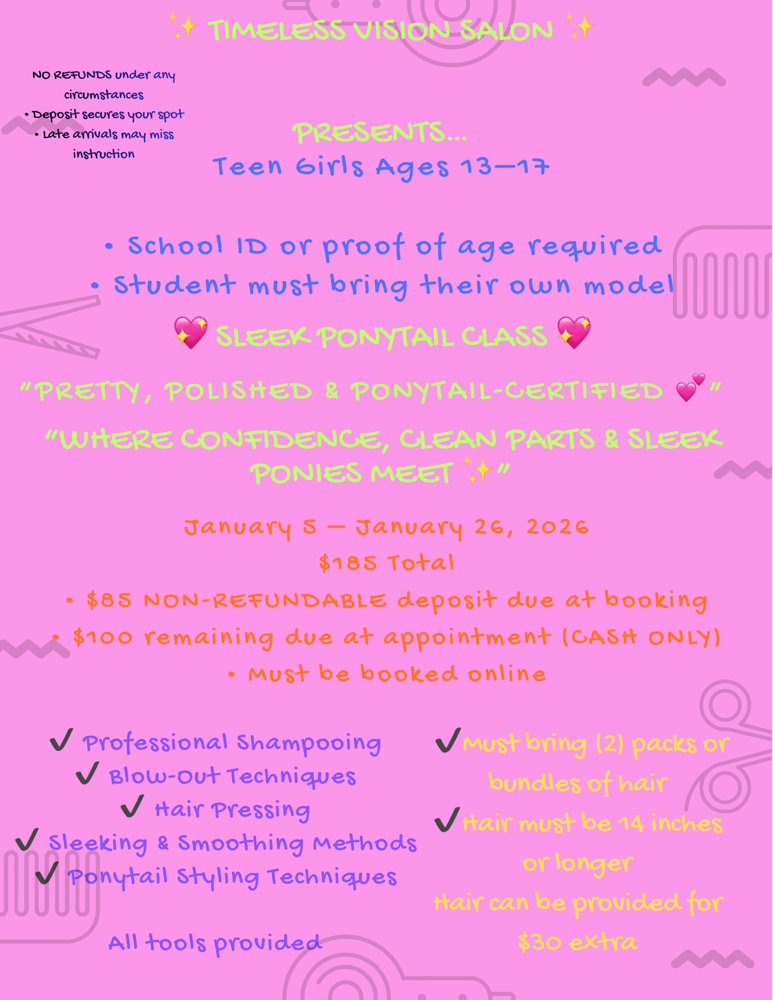 TEEN GIRL PONY MASTERCLASS