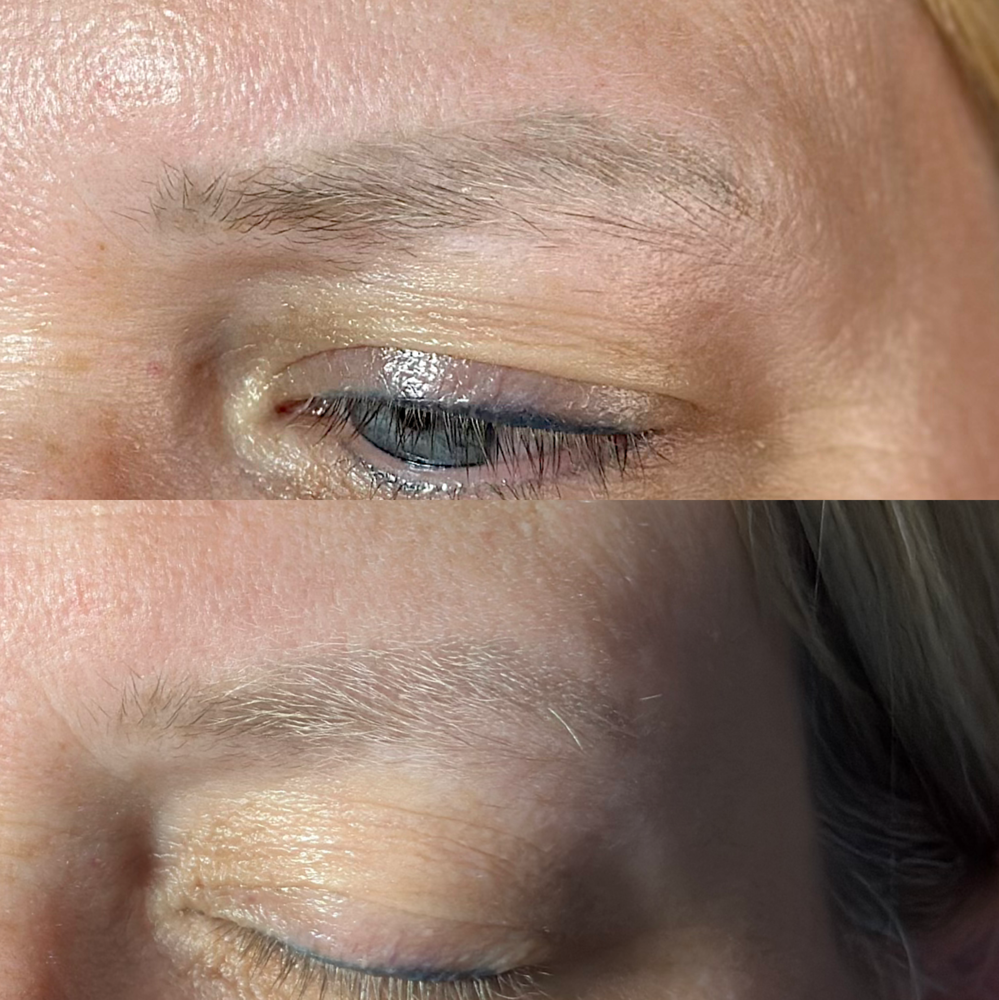 Saline Removal/pigment lift for PMU at Jens Ink Tattoo Studio in Sebring, FL