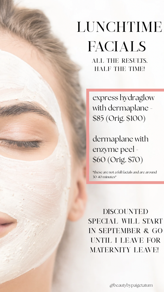 Dermaplane and Enzyme Peel Combo