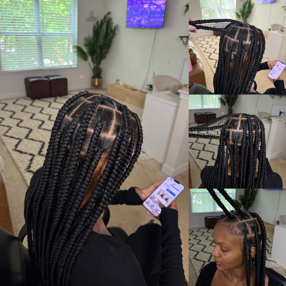 Large Knotless Braids at Braids By Samantha in Charlotte, NC