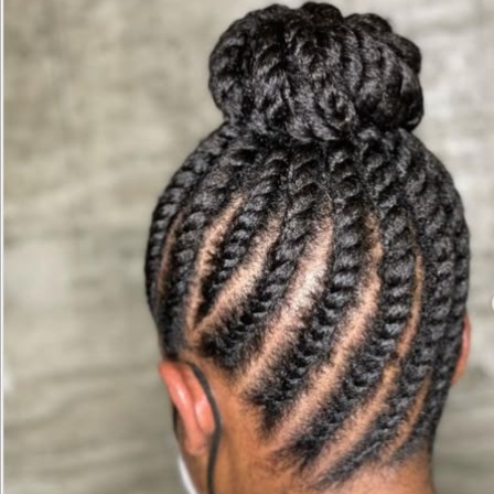 Protective style at Morph Full Service Salon & Spa in Brookfield, WI