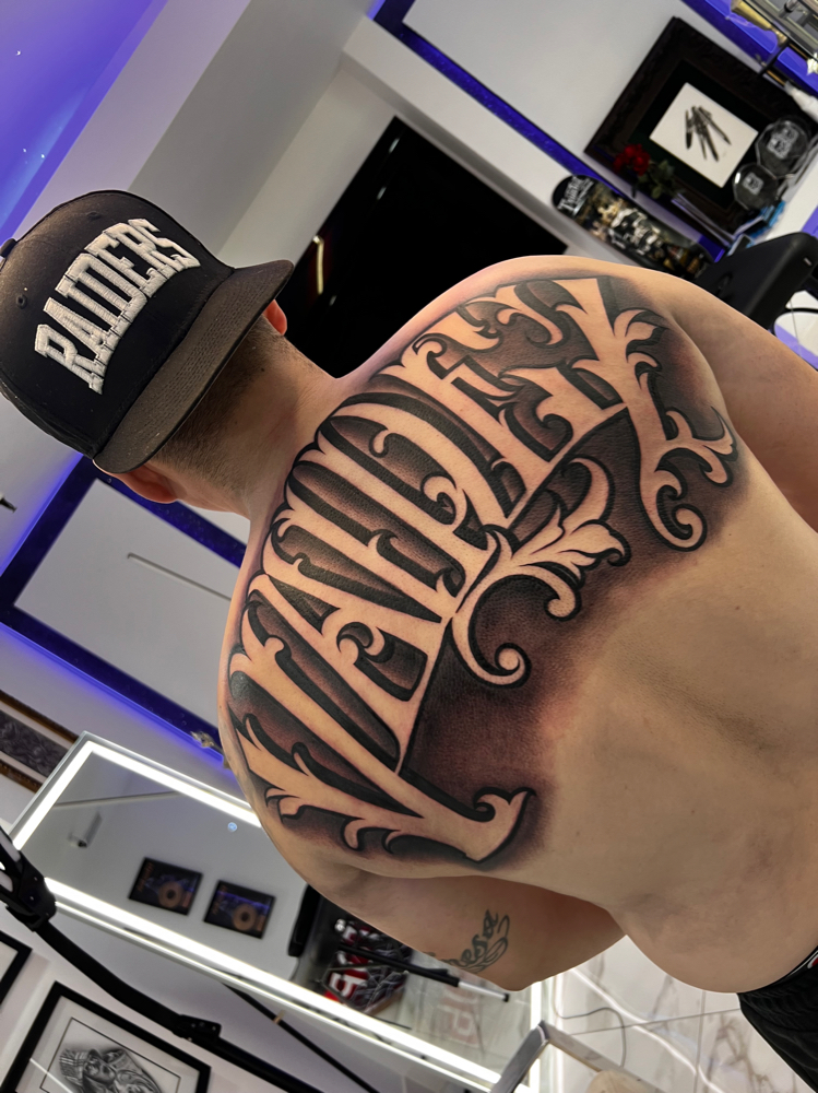 Lettering Shoulder To Shoulder