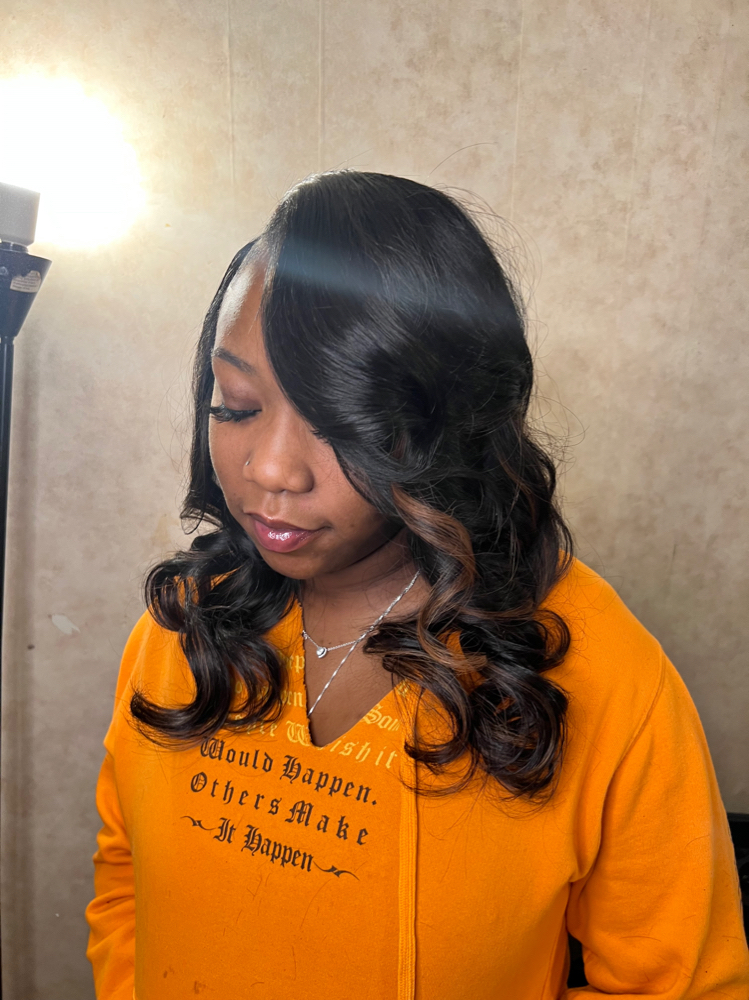 Sew in w leave out