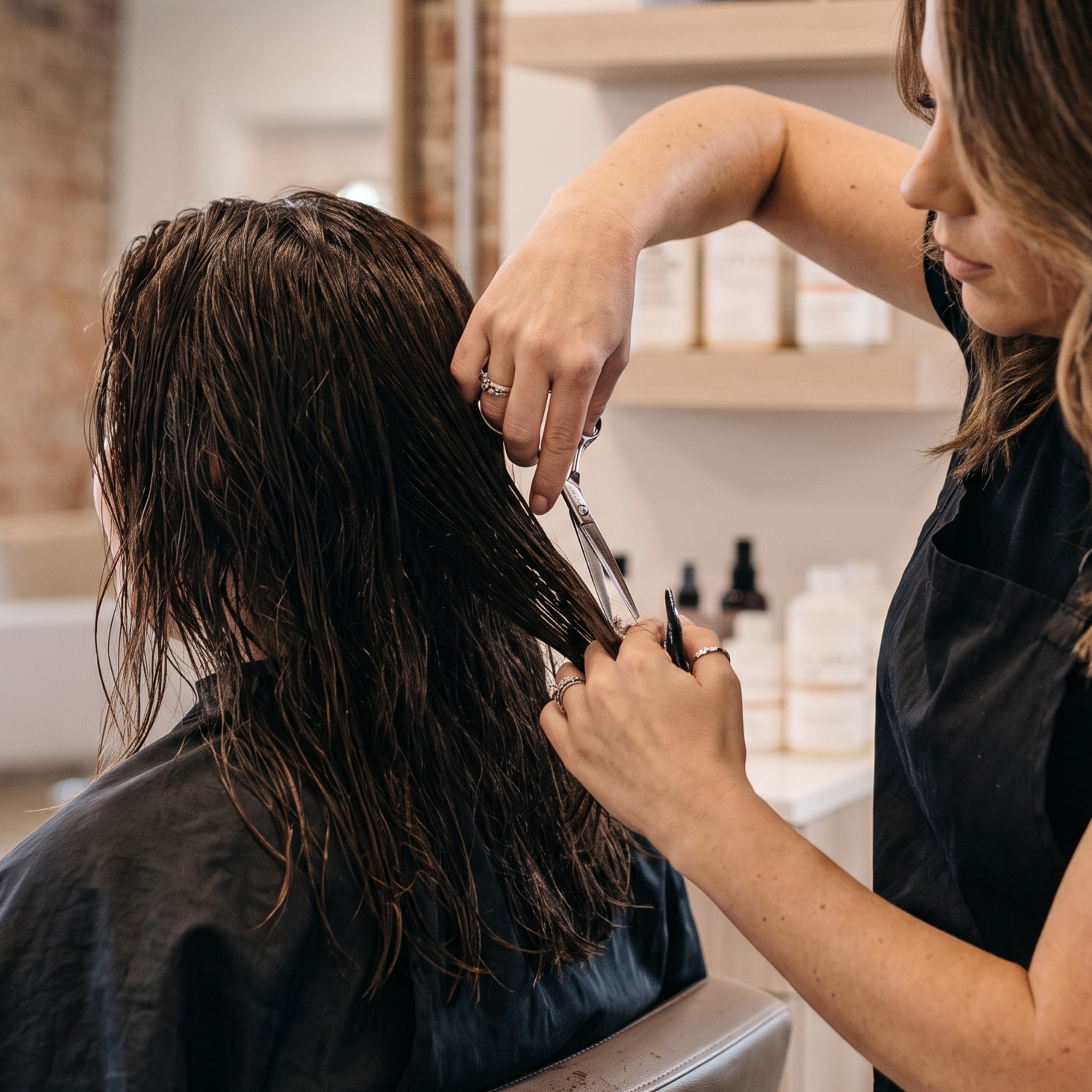 Woman's Haircut at Aura by sameena in Somers Point City, NJ