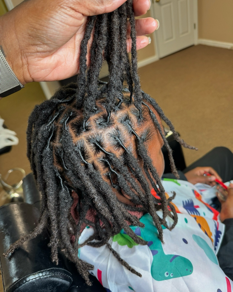 Kids Loc Maintenance without Style (10 and Under)