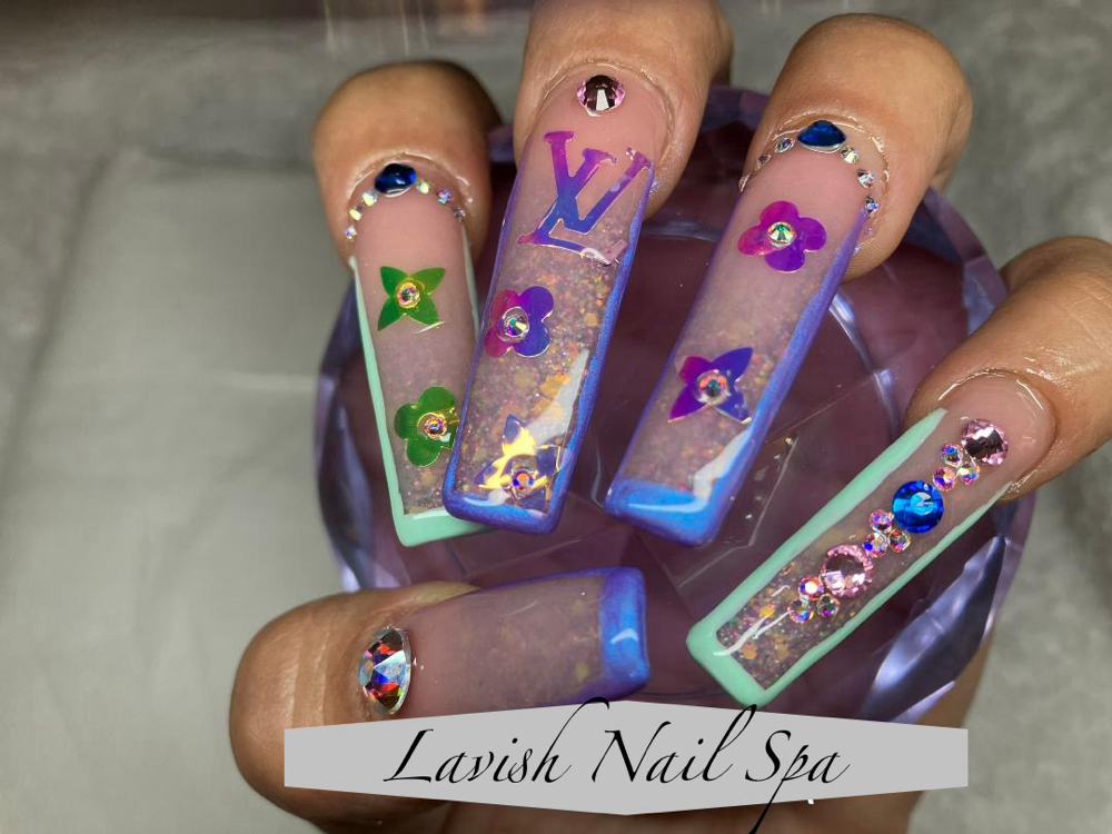 Acrylic Extra Long Full Set $100 at Lavish Nail Spa in San Antonio, TX
