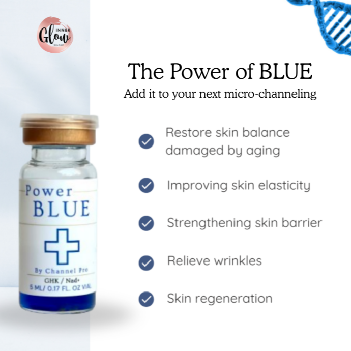 PRECISION WITH BLUE & BLUE PEEL at Inner Glow Skin Care in Conifer, CO