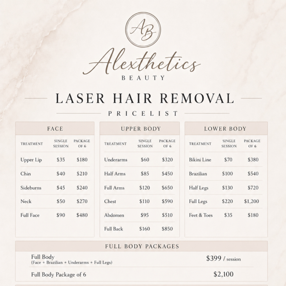 Hair Laser Removal at Alexthetics Beauty Studio in New York, NY