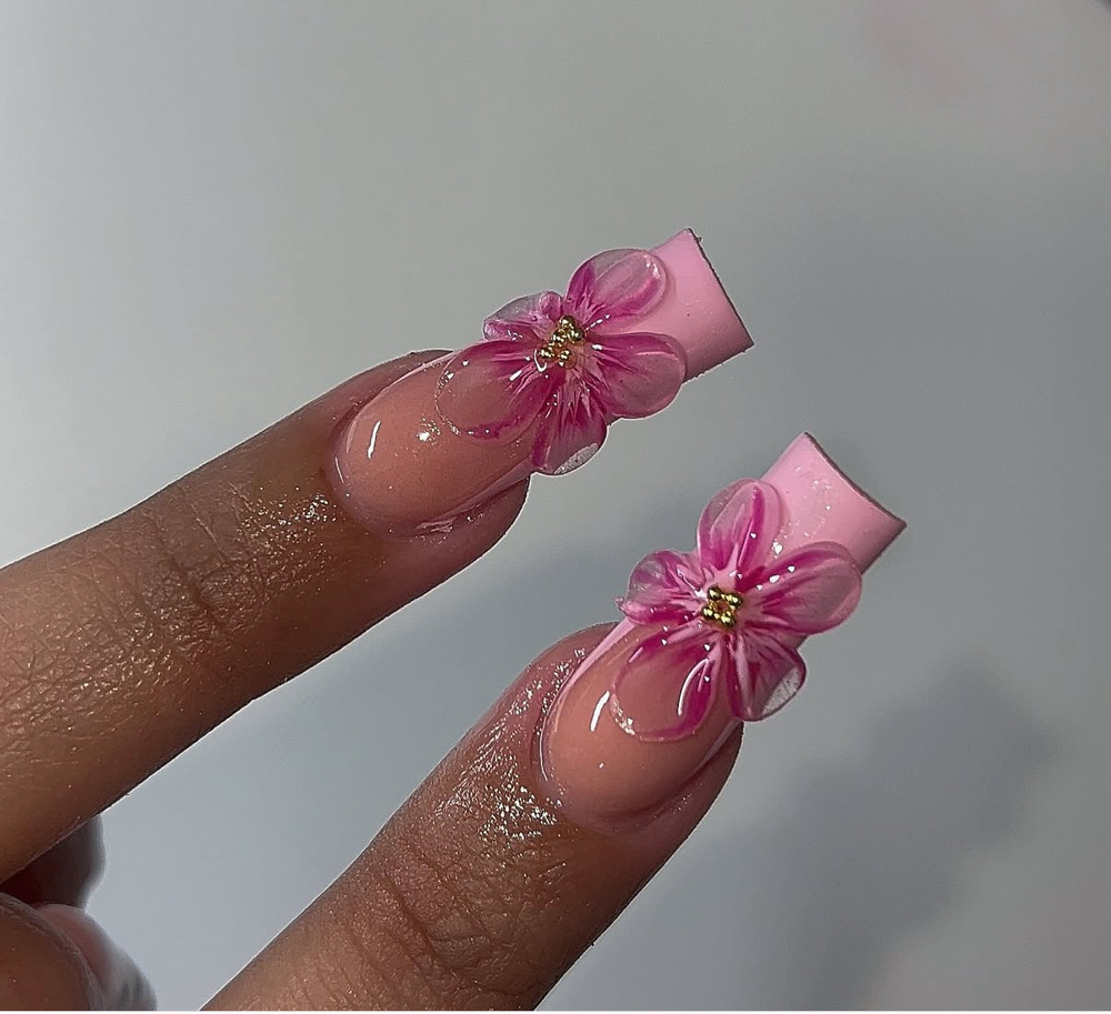 3D Flower Nail Sets