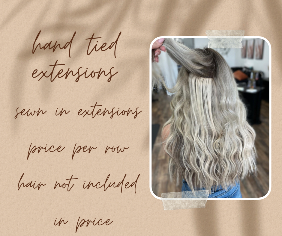2 rows hand tied extentions