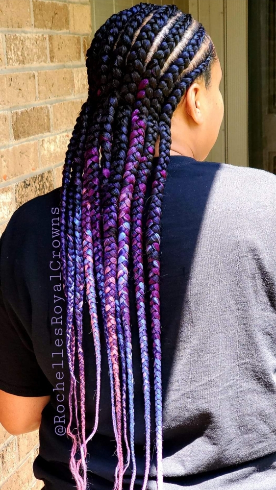 4 Feed-In Braids