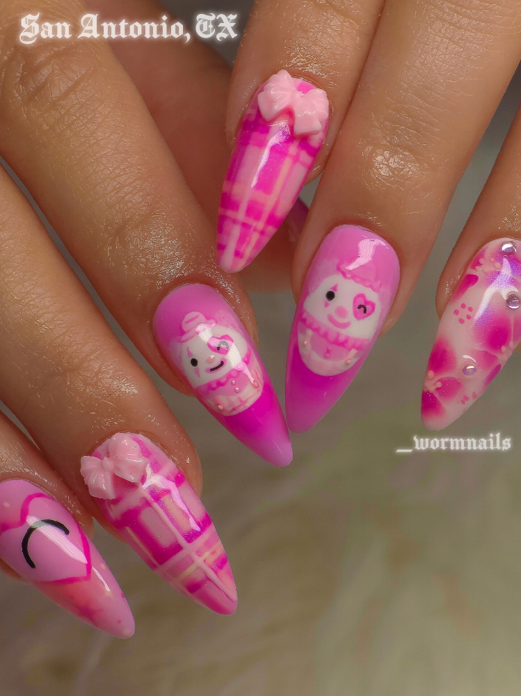 [Add On] Character Nail Art at Worm Nails Studio in San Antonio, TX