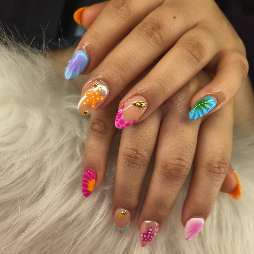 acrylic full set at nailsby.shelbyy in New Boston, TX