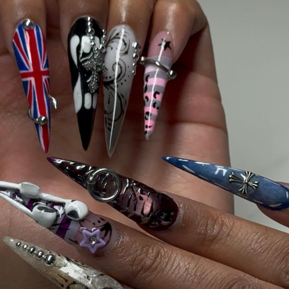 XXL nails at nailzz by stunz in Brighton, CO