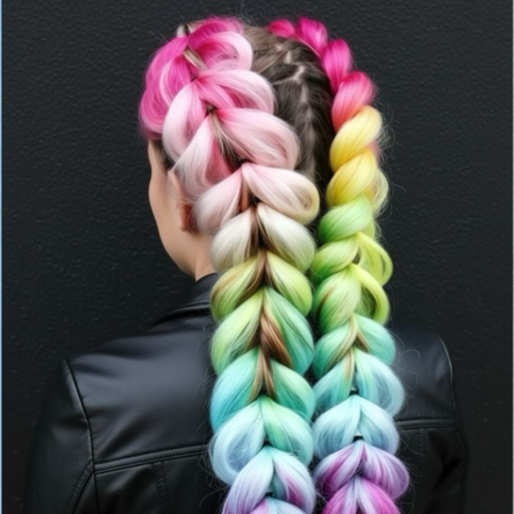 Feathered Braid Extensions at Equality’s Nubian Stiylz in Hampton, VA