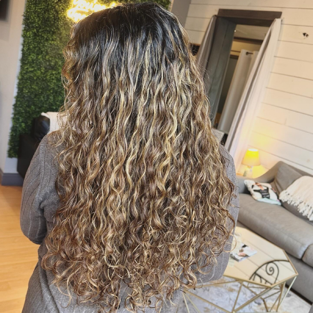 Curly cut & style at Seventy x Seven Salon in crescent Springs, KY