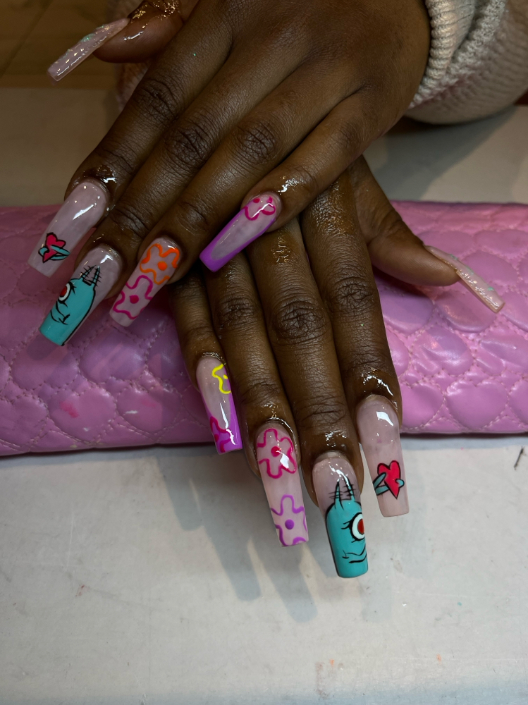 tier 3 nail art (complex)🌙