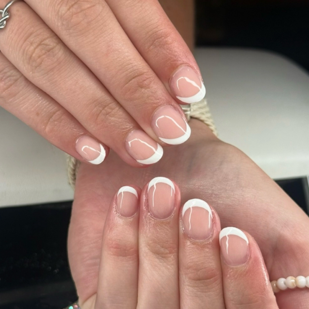 French Tip Design at Bloom Beauty Lounge in Glen Dale, WV