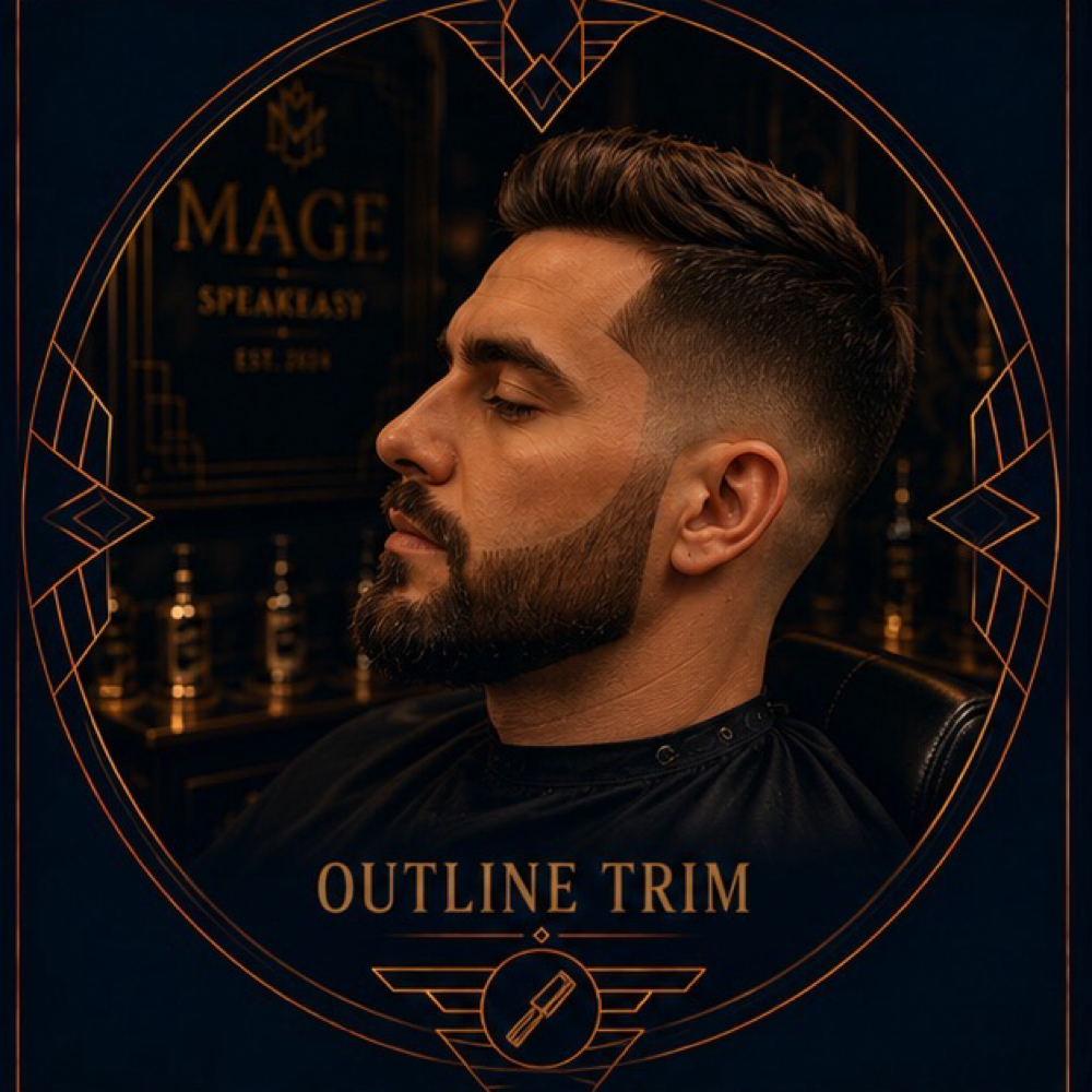Outline Trim at Mage Salon in West Des Moines, IA