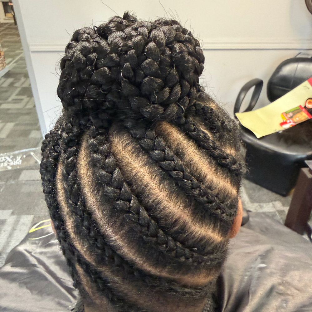 Braids Up/Down Or To The Back at Chiffon’s Hair Suite in Lansing, MI