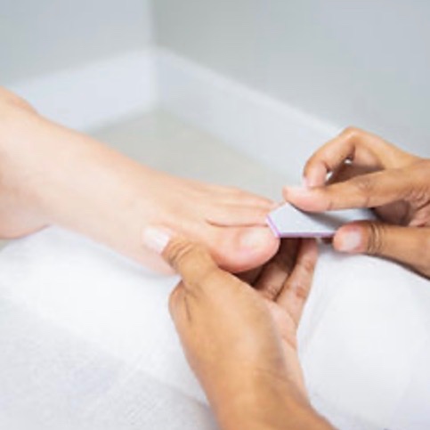 Express Pedicure at Polished Nail + Beauty Bar in Marion, NC