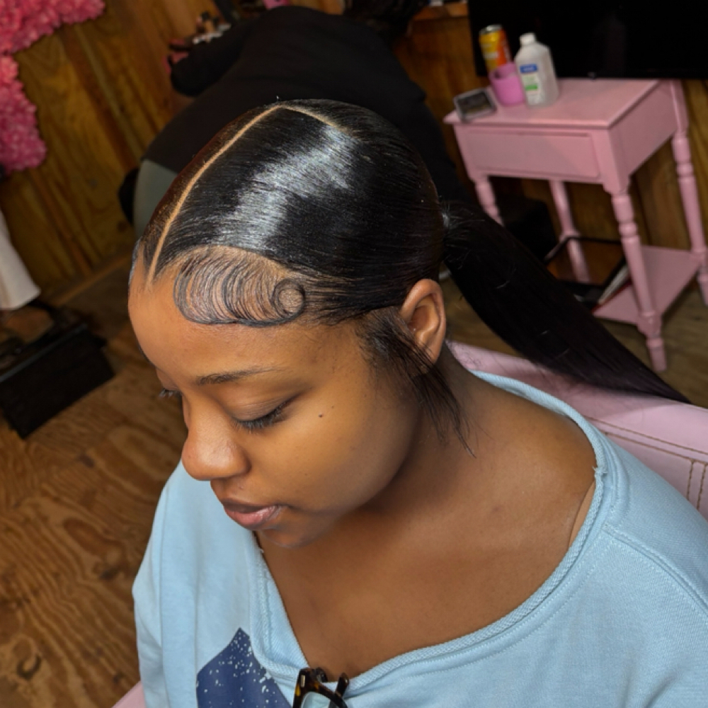 Sleek Ponytail at The Boujee Experience in Whigham, GA