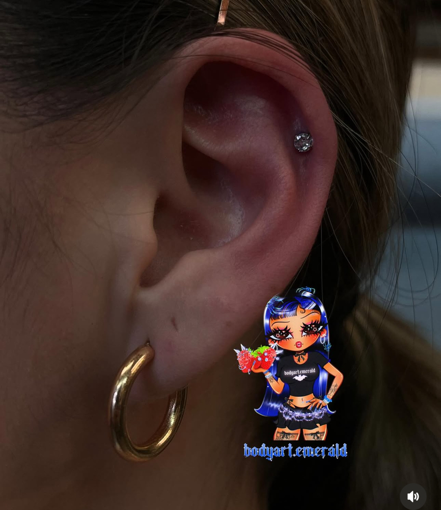 Helix at Bodyart By Emerald Esme 🖤🕷️ in El Centro, CA