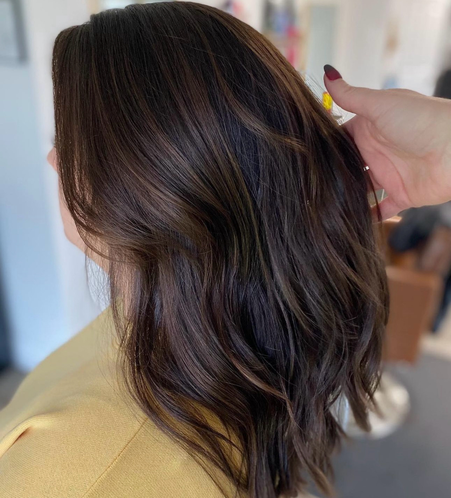Base + Partial Highlights + Blowout at Willow Rose Salon in Rocky Top, TN