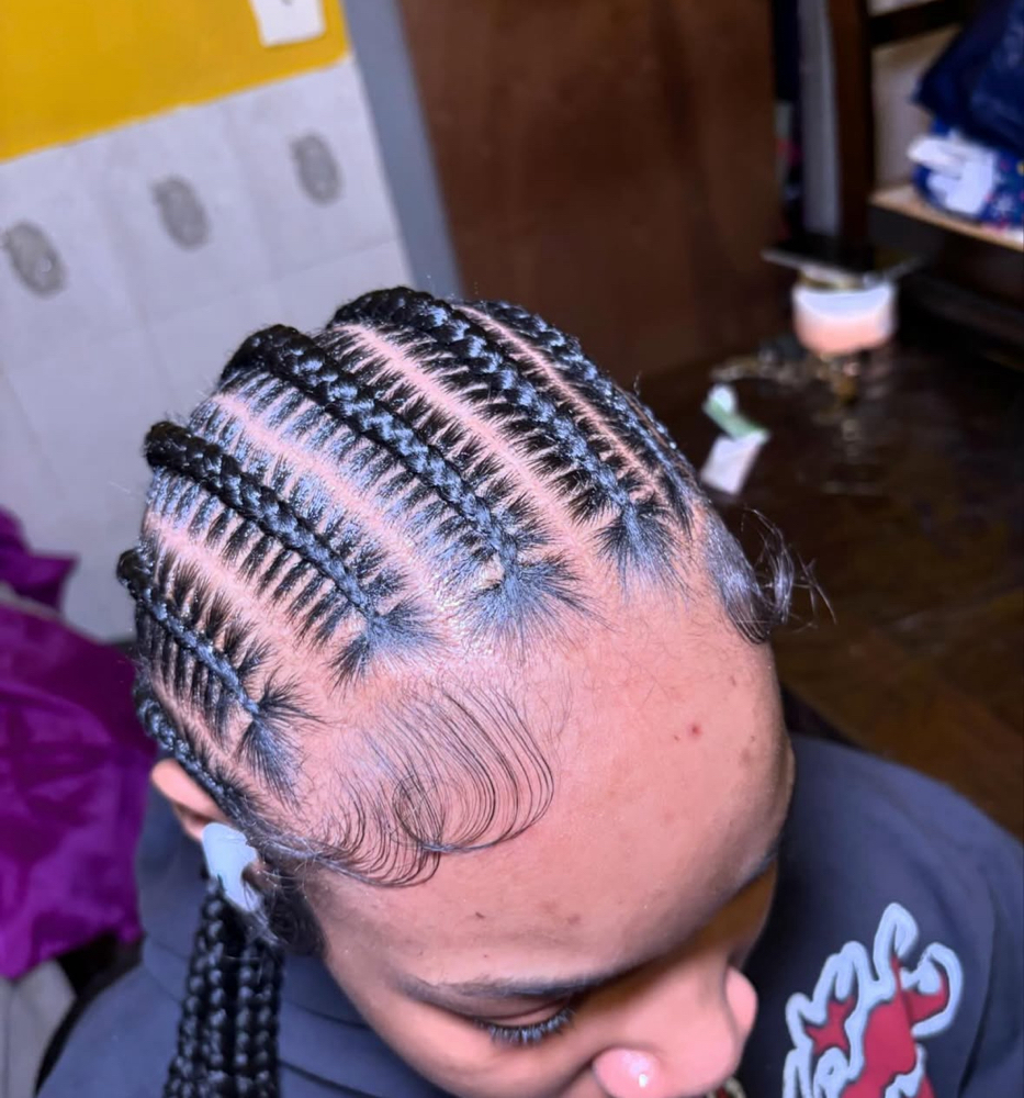 8 Stitched Braids (regular) at Lavishlooksbymya in New York, NY