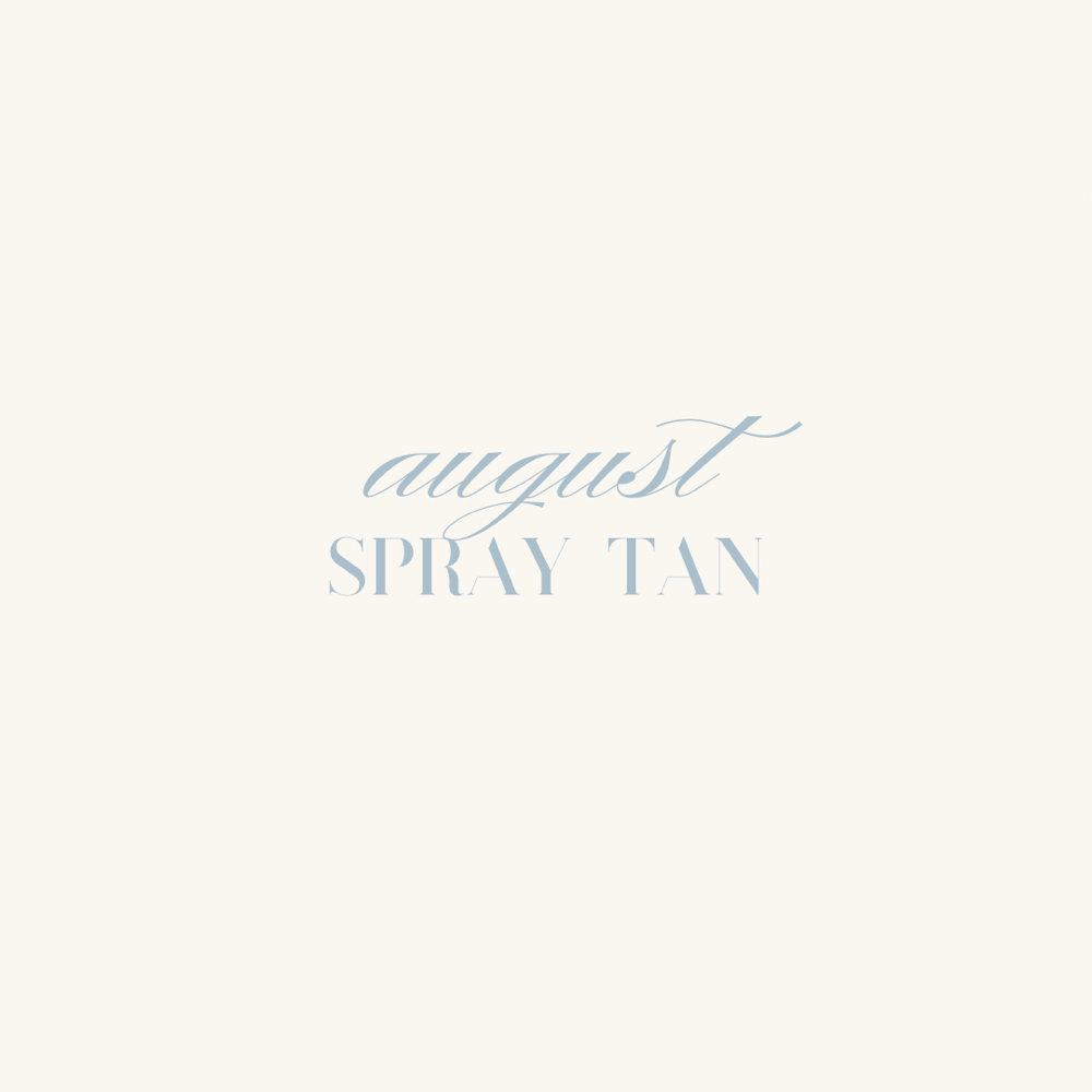 august spray tan