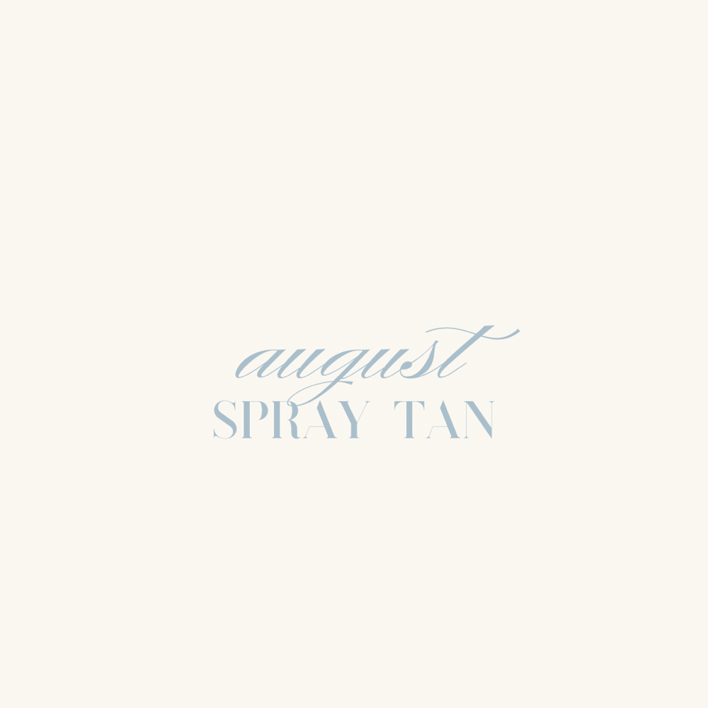 august spray tan