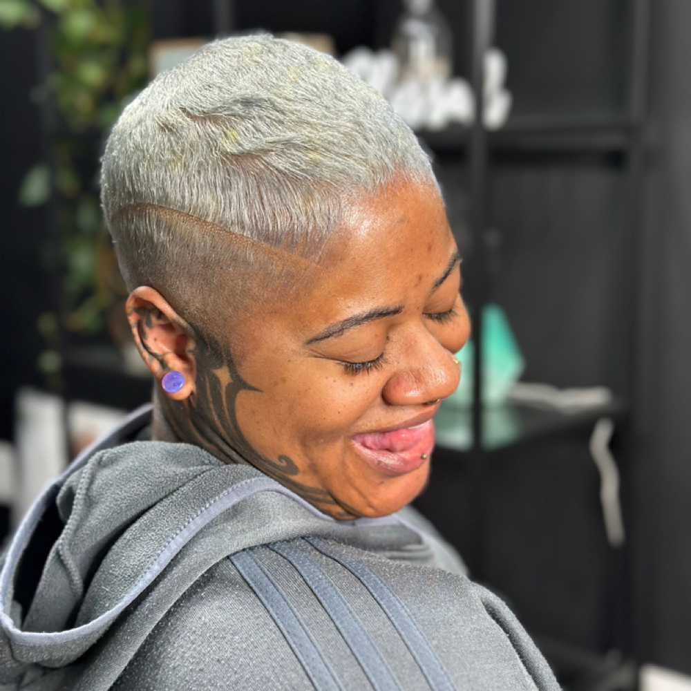 Traditional Platinum  (Short Hair) at The Faded Jawn in CHARLOTTE, NC