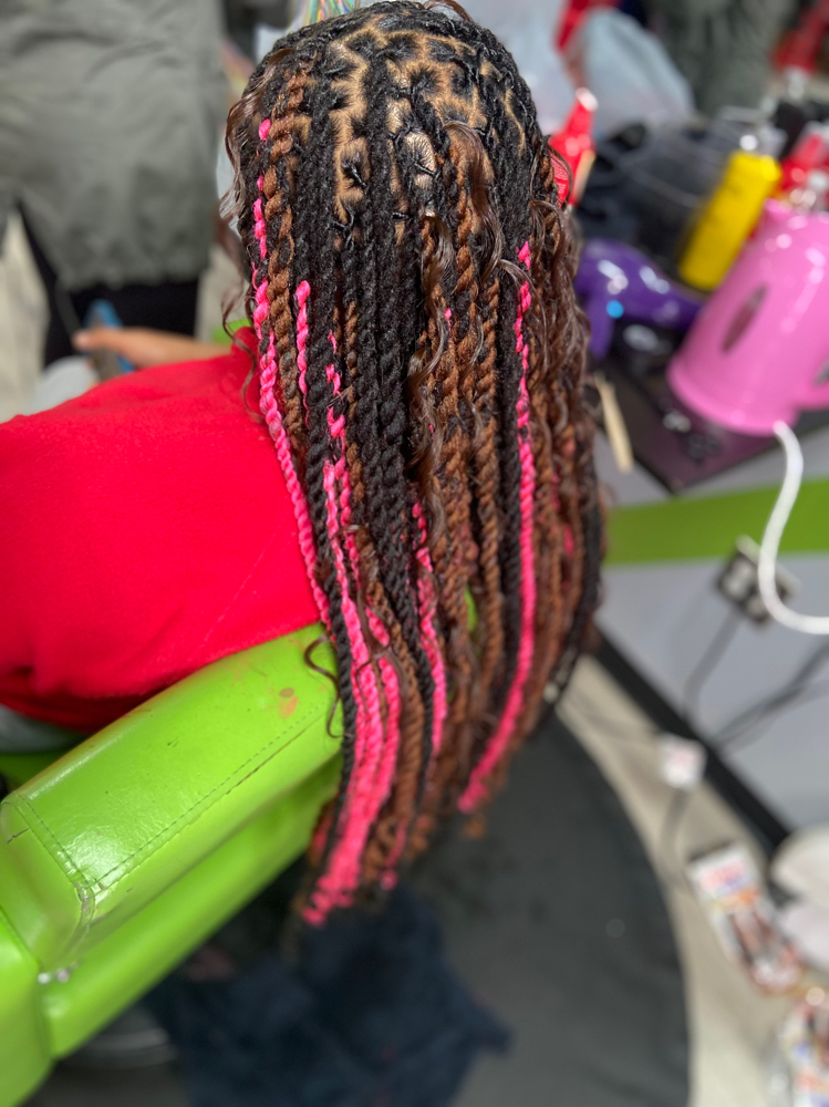 Invisible /knotless Locs Waist