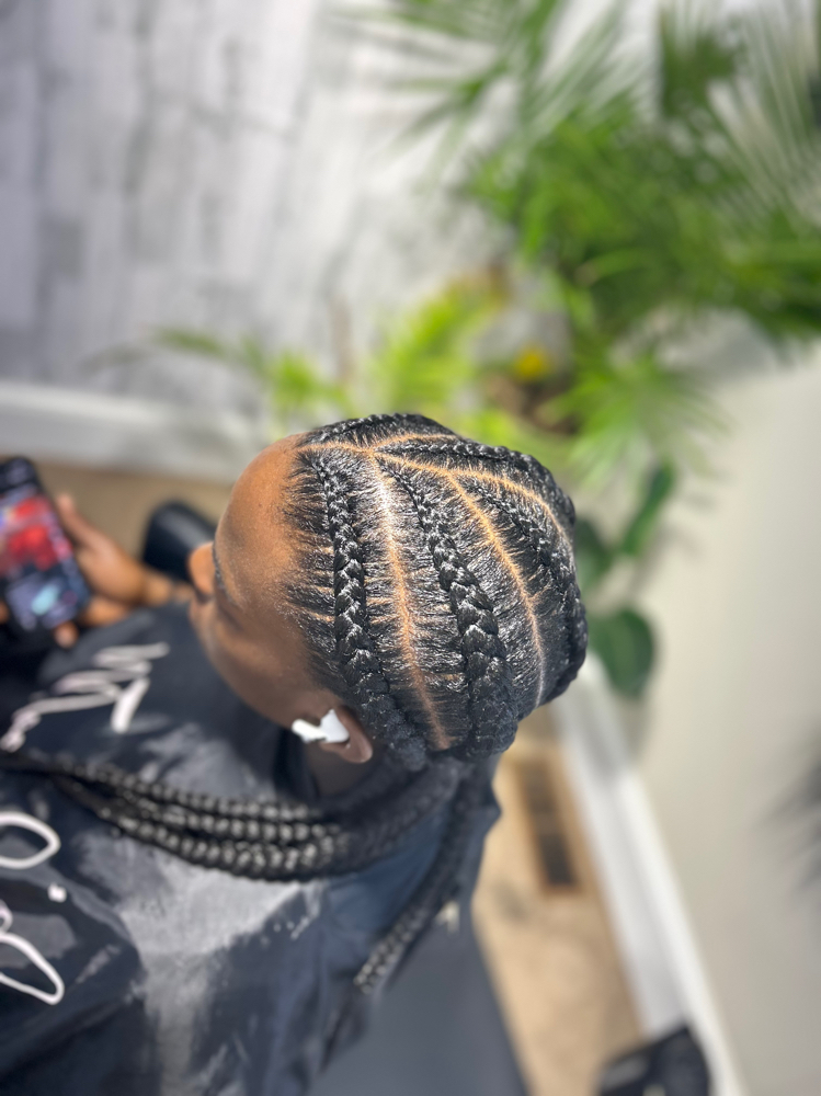 4/5 Feed In Braids at Magnified looks in Douglasville, GA