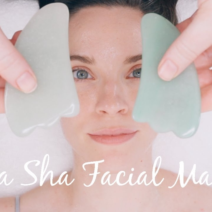 Gua sha facial massage