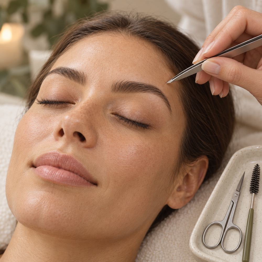 Brow tweeze + Trim at Cactus & Oak Spa in Yucca Valley, CA