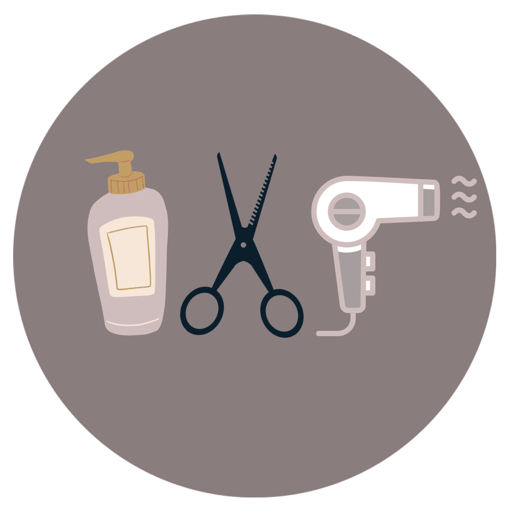 Shampoo, Cut, Blowdry