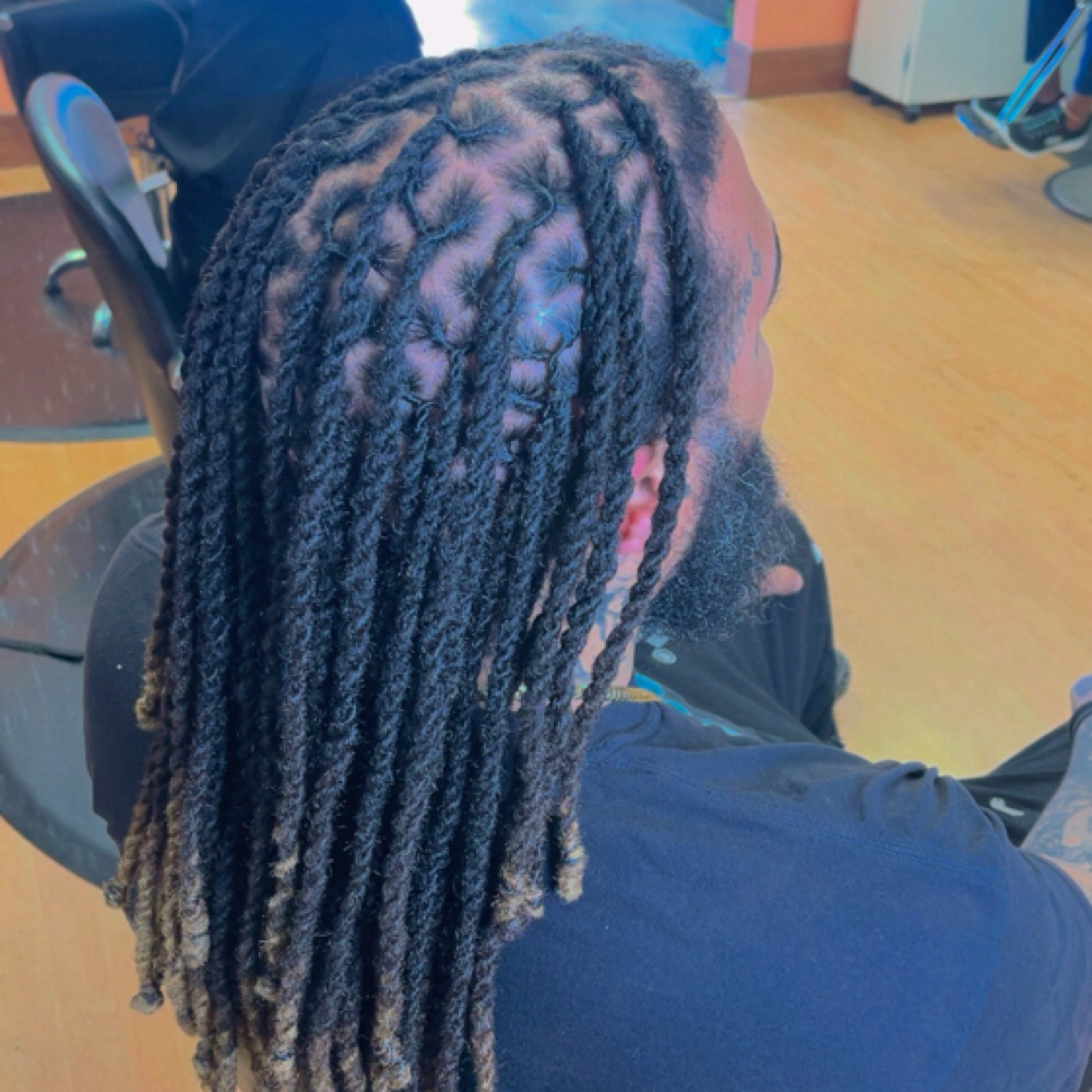 2 Strand Twist Locs at Deserving Beauty in Middletown, CT