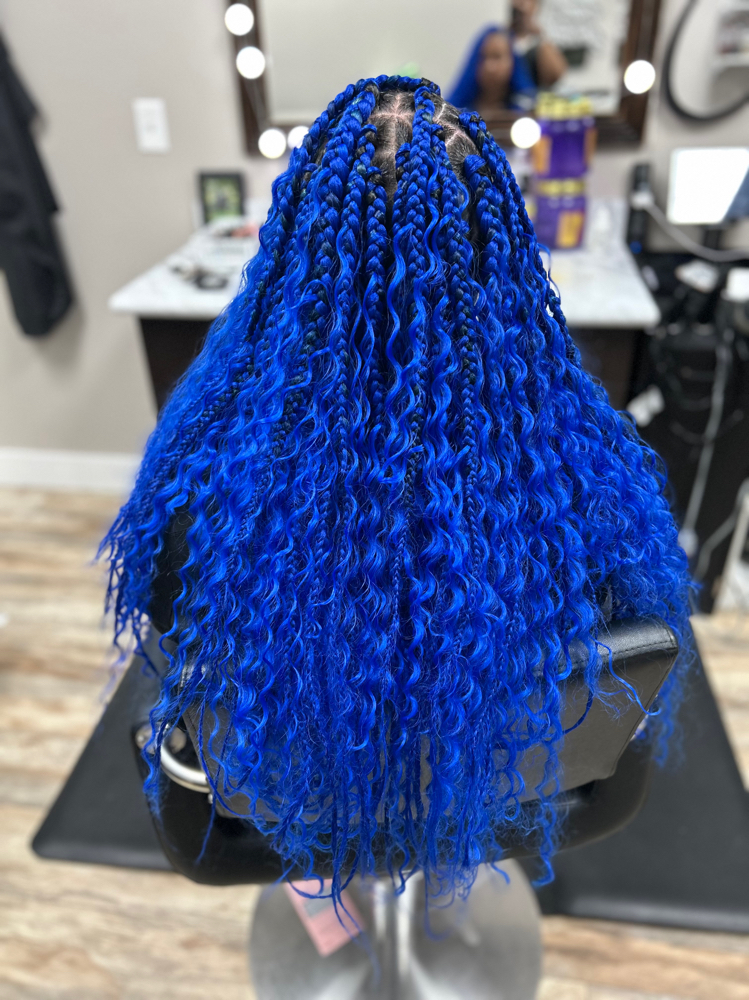 Boho Box Braids at Ja’Tae Style Studio LLC in Euclid, OH