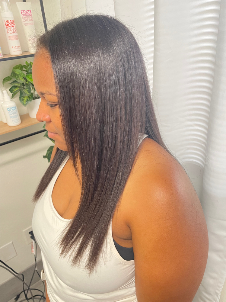 Sleek and Straight Blowout
