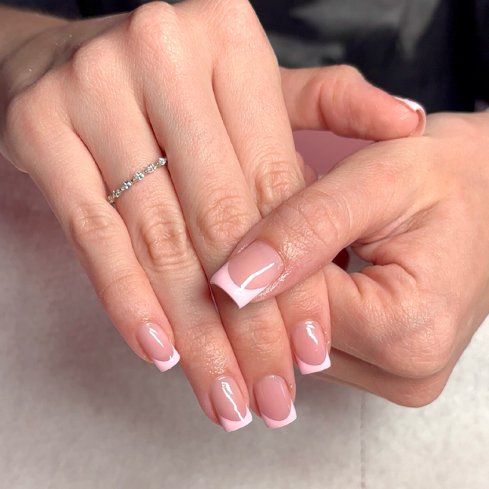 hard gel / rubber basemani at Nailswithliyah in Pensacola, FL
