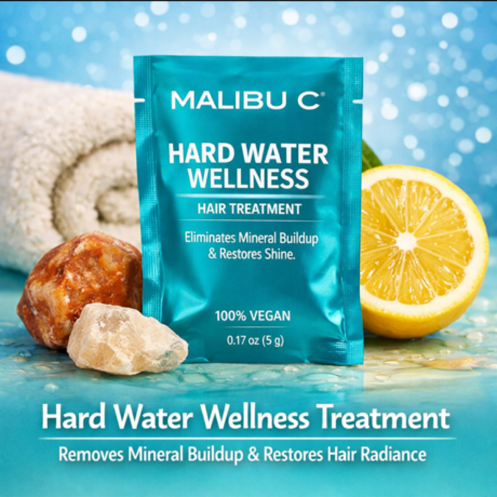 Malibu hardwater wellness treatment at Rinis Hair Suite 2 in Hopewell Junction, NY